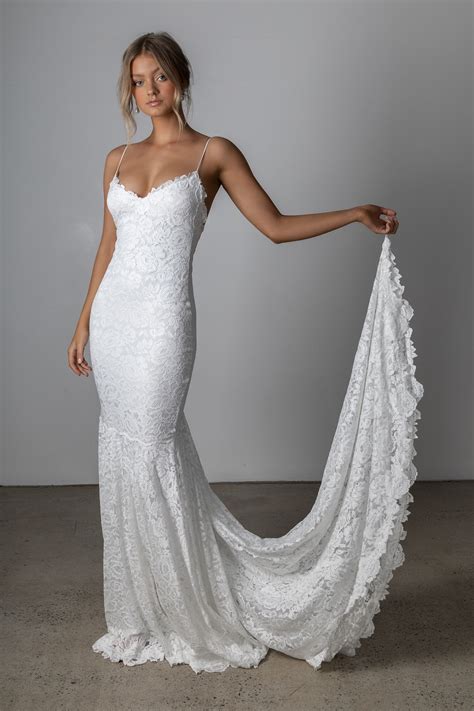 Grace loves lace dress - of 5 products. A satin wedding dress is a timeless choice for the bride who desires a flattering look on her special day. With a glossy and silky touch, the satin fabrication has become a favorite among our Grace brides. Not only does the fabric choice drape effortlessly, creating a flattering silhouette, but it is also one of the most ...